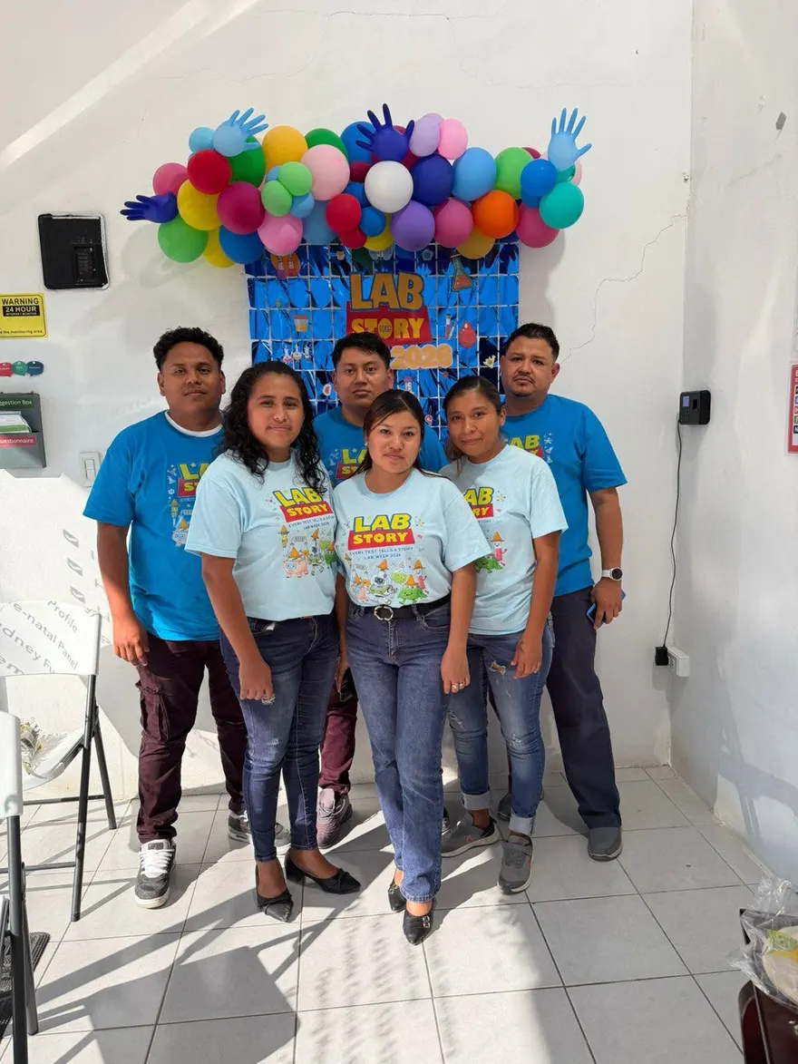 The TrustLife Clinical Laboratory team in Corozal Town, Belize